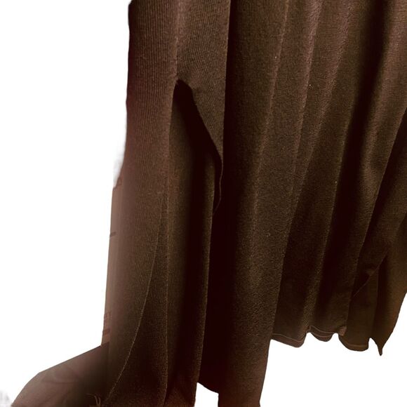 White House Black Market Long Duster Cardigan Black | Size L | EUC - Picture 8 of 11